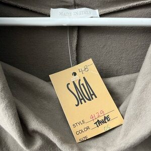 Women's New Oversized Taupe Tunic Top